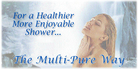 Multi-Pure Shower Filter Woman in shower